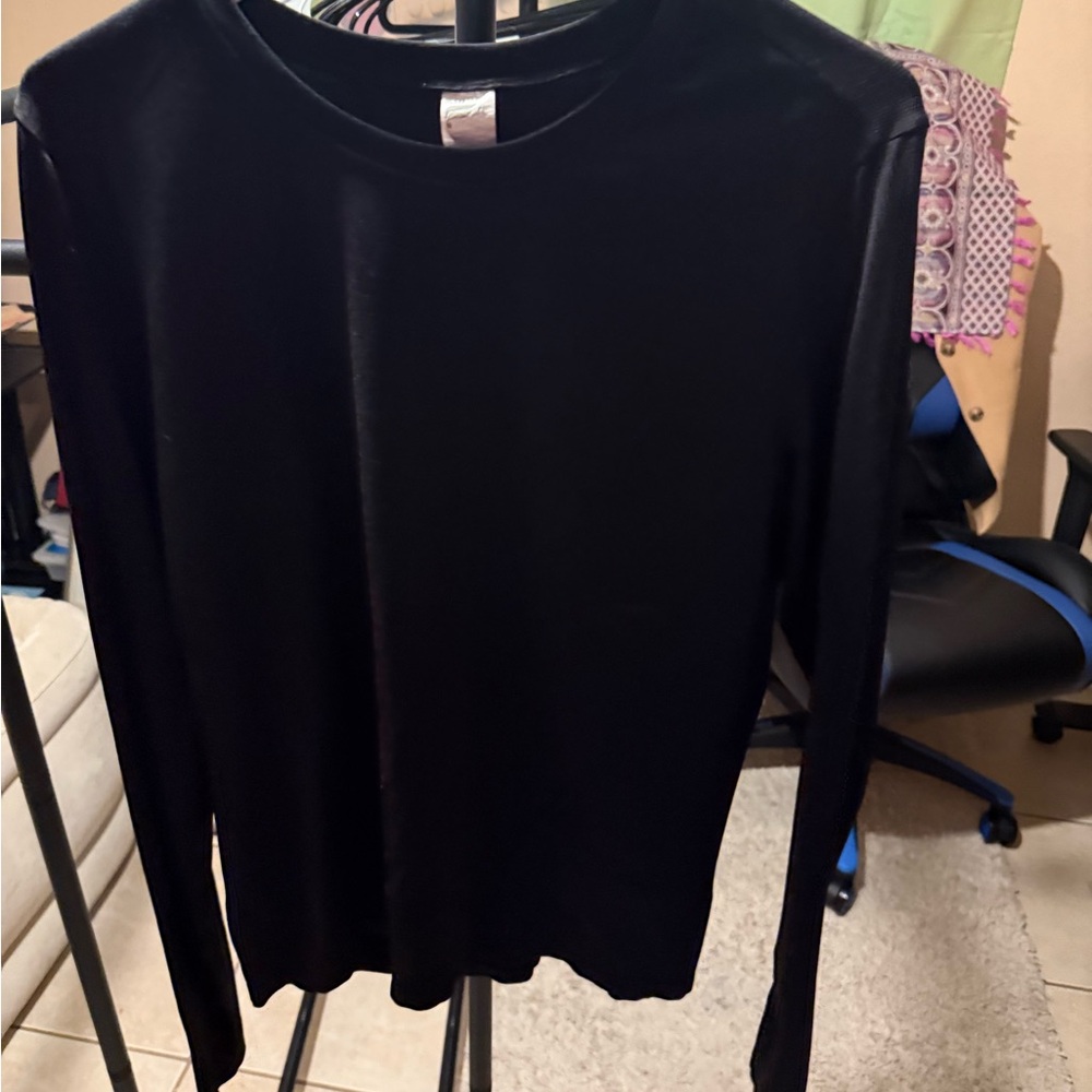 Fabletics Black Long Sleeve Top